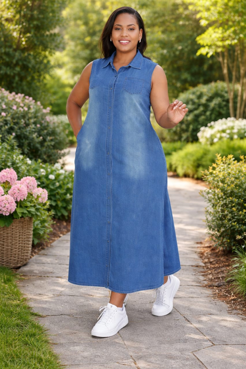 HIGH QUALITY DENIM DRESS